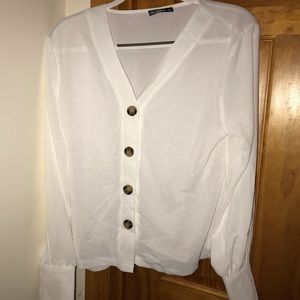 White Long Sleeve Blouse